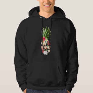 Pineapple Flowers Orchids Roses Summer Hawaiian Va Hoodie