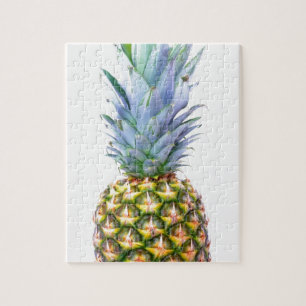 Pineapple Fruit Beach Dessert Colourful Tropical Jigsaw Puzzle