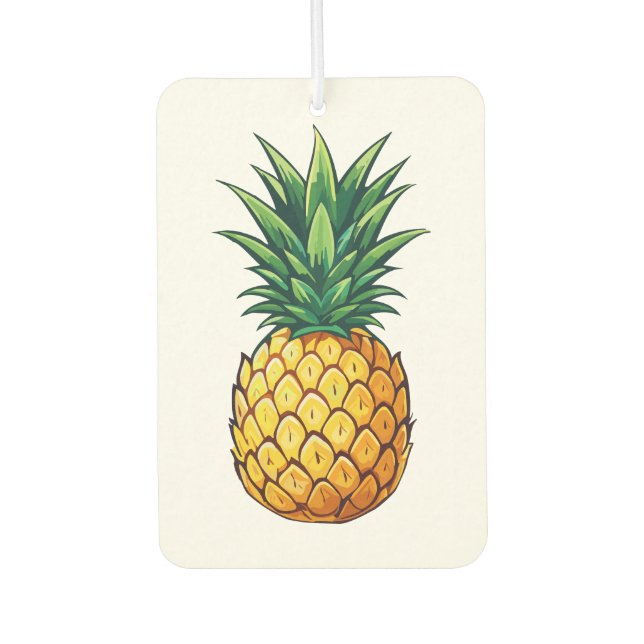 Pineapple fruit car air freshener (Front)