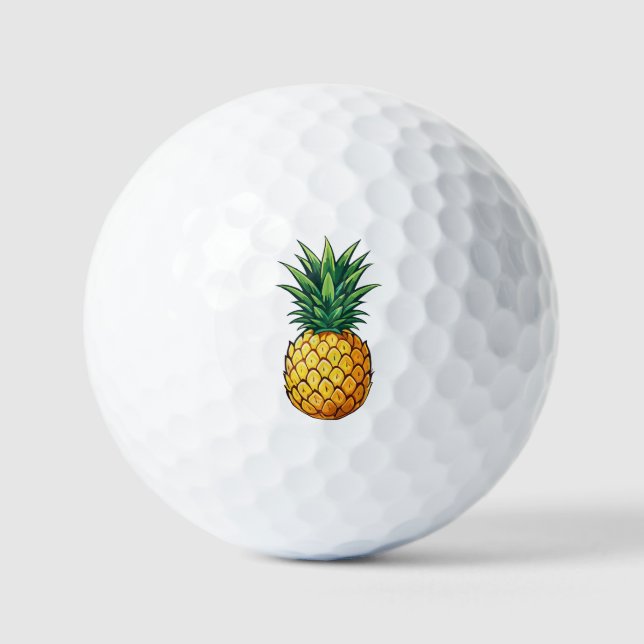 Pineapple fruit golf balls (Front)