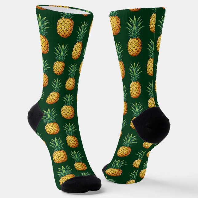 Pineapple fruit socks (Angled)