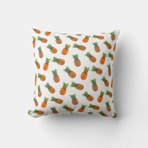 Pineapple Fruits on White Cushion