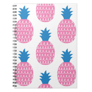 Pineapple Fun, Vintage Seamless Design. Notebook