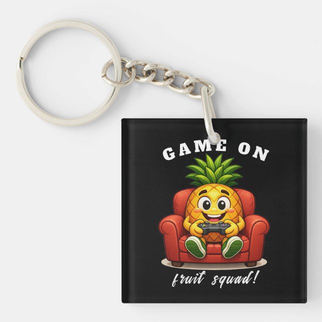 pineapple gamer key ring (Front)