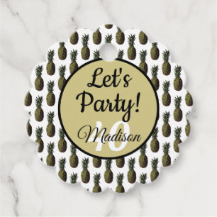 Pineapple Gift / Favour Tag - Personalised Option