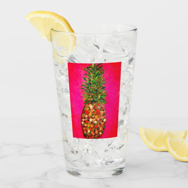 Pineapple Glass Cup (Front Ice)