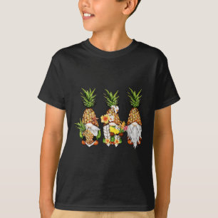 Pineapple Gnomes Beaches Summer Aloha Hawaii Hawai T-Shirt