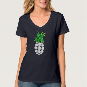 Pineapple Golf Hawaiian Aloha Beach Gift Hawaii T-Shirt