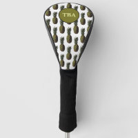 Pineapple Golf Head Cover - Personalised Monogram