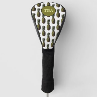 Pineapple Golf Head Cover - Personalised Monogram