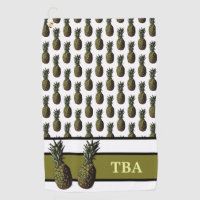 Pineapple Golf Towel - Personalised Monogram