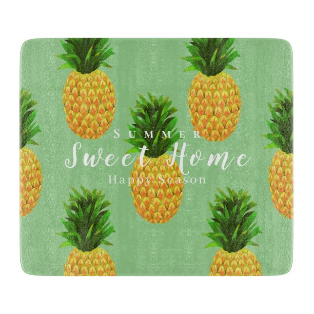 Pineapple Green Cutting Board (Front)