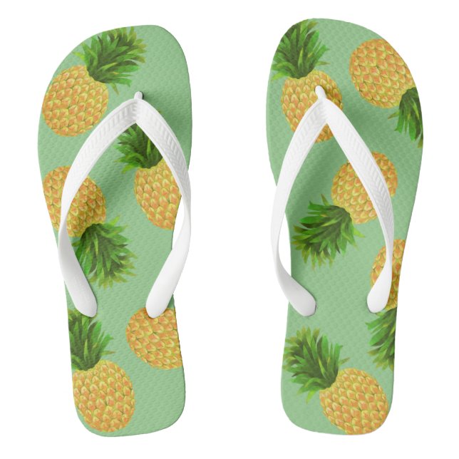 Pineapple Green Jandals (Footbed)