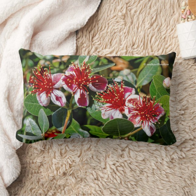 Pineapple Guava / Guavasteen Flowers Lumbar Cushion (Blanket)