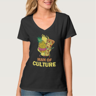 Pineapple Hawaii Pizza Ham Man Of Culture   T-Shirt