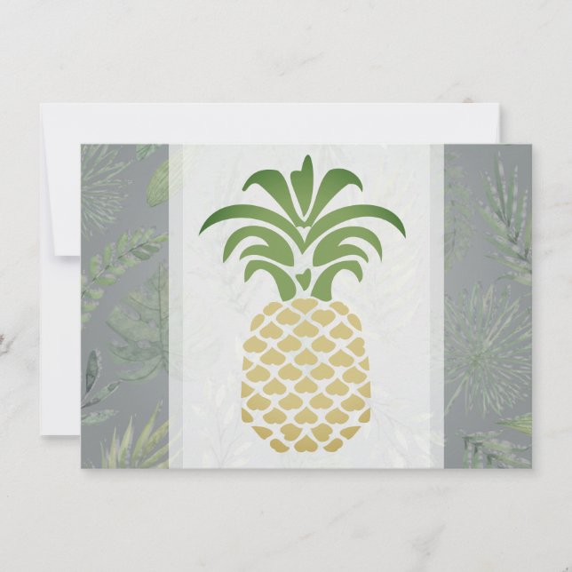 Pineapple Hearts Thank you Cards (Front)