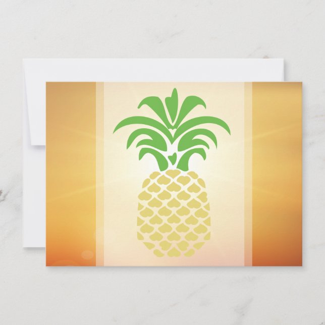 Pineapple Hearts Thank you Cards (Front)