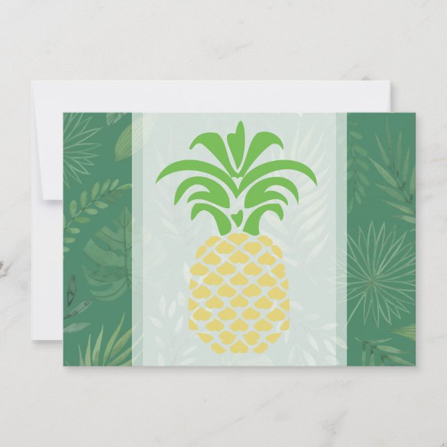 Pineapple Hearts Thank you Cards (Front)
