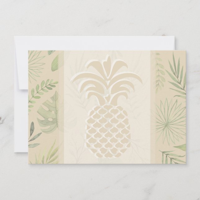 Pineapple Hearts Thank you Cards (Front)