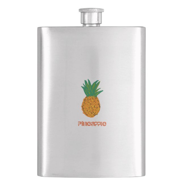 pineapple  hip flask (Front)