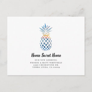 Pineapple Home Sweet Home Moving Announcement  Postcard