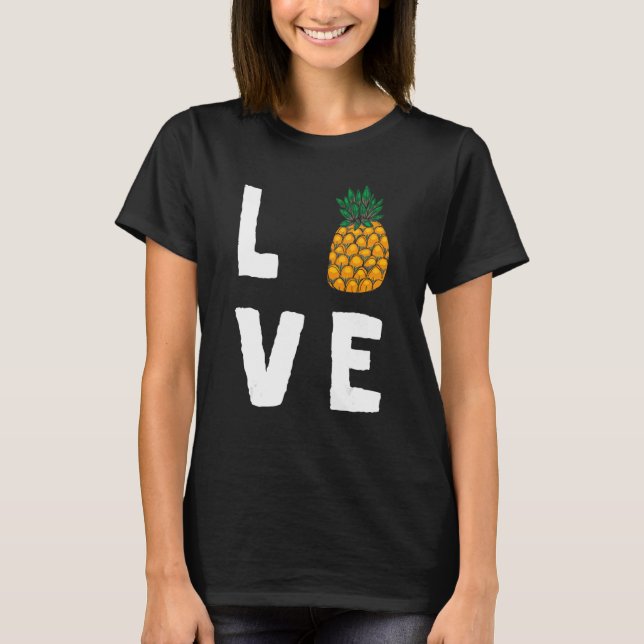 Pineapple Honolulu Beach Sweet Hawaii T-Shirt (Front)