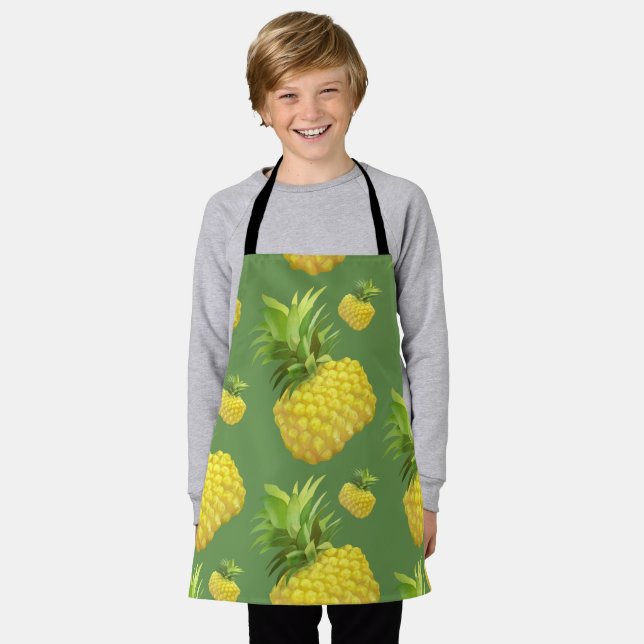 Pineapple Illustration Apron (Worn)