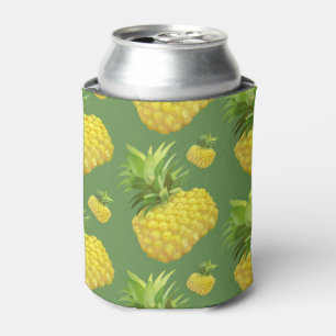 Pineapple Illustration Can Cooler