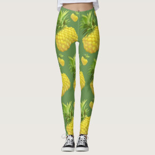Pineapple Illustration Leggings