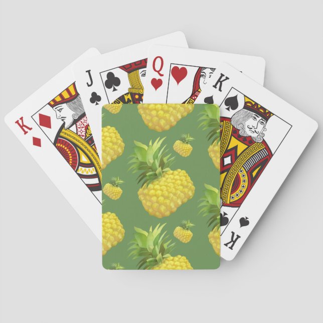 Pineapple Illustration Playing Cards (Back)
