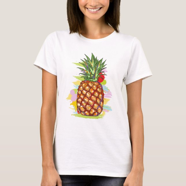 PineApple Illustration T-Shirt (Front)