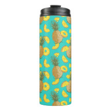 Pineapple In Turquoise Colour