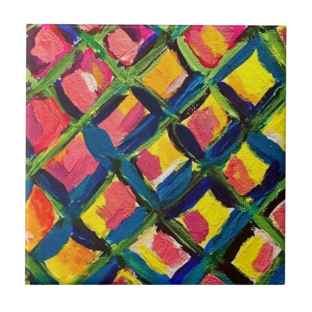 Pineapple Inspired Decorative Tile (Front)