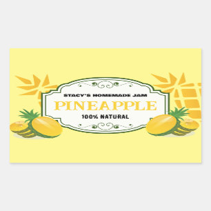 Pineapple Jam Label Sticker