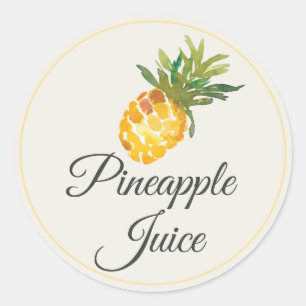 Pineapple Juice Mimosa Bar Bottle Classic Round Sticker