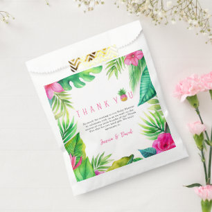 Pineapple Jungle Pacifiers Pink Girl Baby Shower Favour Bags