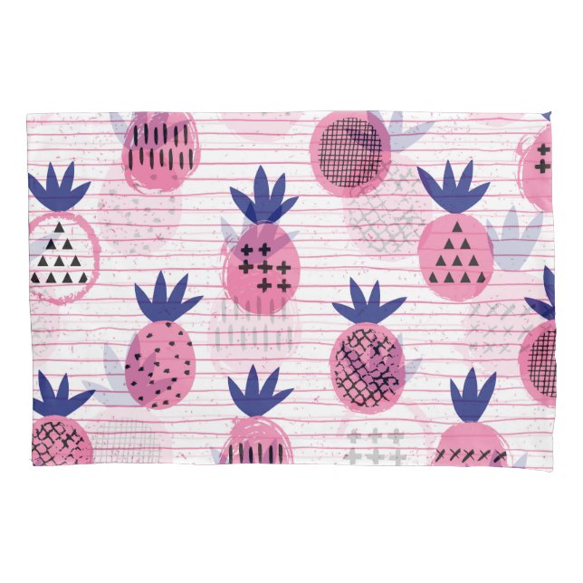 Pineapple kid design, vintage pattern. pillowcase (Front)