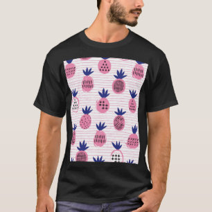 Pineapple kid design, vintage pattern. T-Shirt