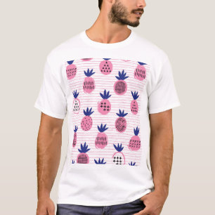Pineapple kid design, vintage pattern. T-Shirt