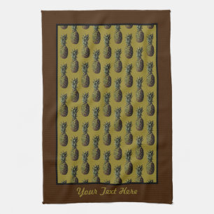 Pineapple Kitchen Towel - Optional Personalisation