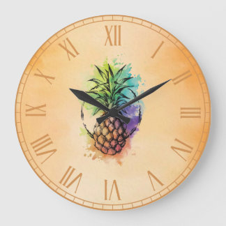 Pineapple Large Clock