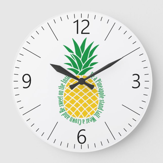 Pineapple Large Clock (Front)