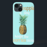 Pineapple Life Quote iPhone 13 Case<br><div class="desc">Pineapple Life Quote  Artist: Studio W | 156571D</div>