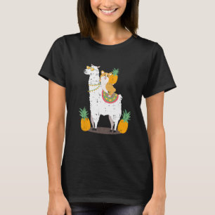 Pineapple Llama Corgi Cool Cute Birthday Gift Idea T-Shirt