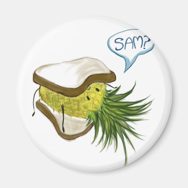 Pineapple Logo Magnet (Front)