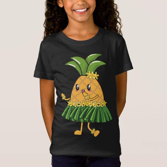 Pineapple Lover Hello Summer Vacation Tropical Fru T-Shirt (Front)