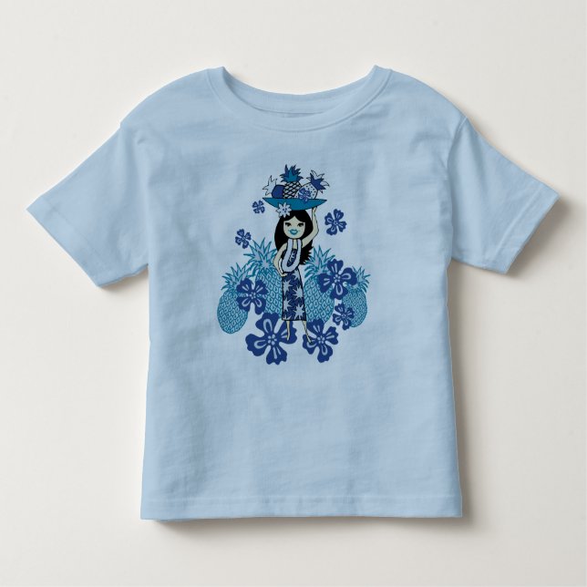 Pineapple Luau Toddlers & Infants T-Shirts (Front)
