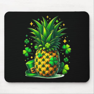 Pineapple Lucky Funny Paddys Shamrock Fruit St. Pa Mouse Pad