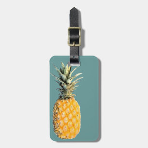 pineapple luggage tag