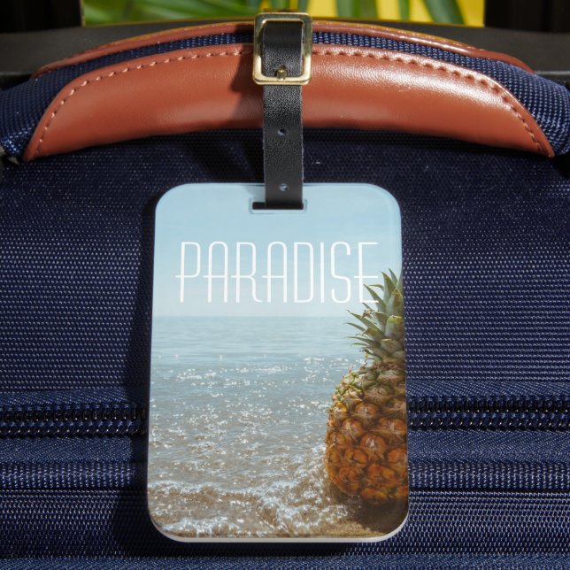 Pineapple Luggage Tag (Front Insitu 2)